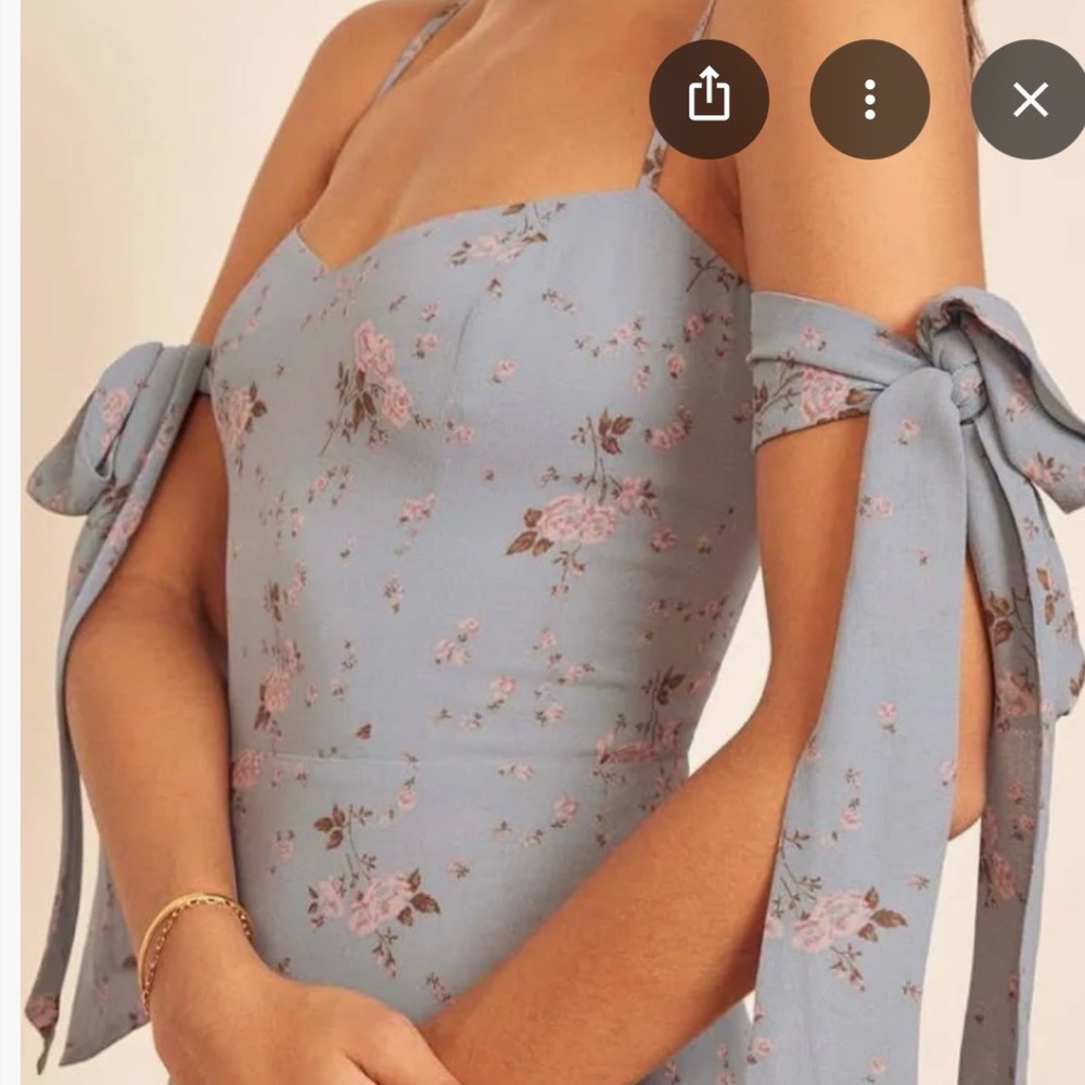 Reformation Blue Floral Maxi Dress (mimosa style) - Picture 3 of 3